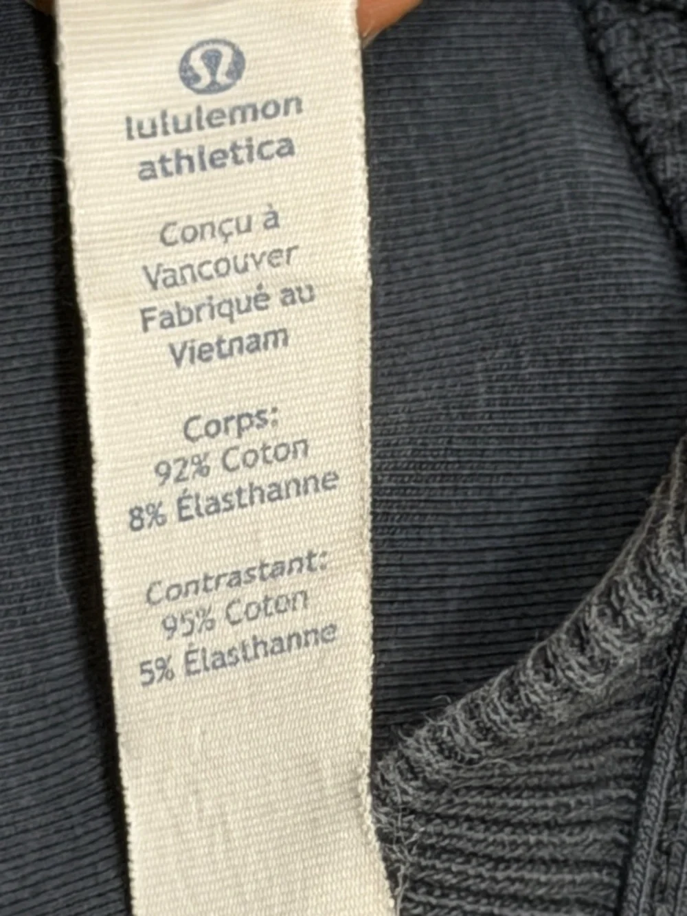 Lululemon Black Crewneck Pullover Sweatshirt Size 8